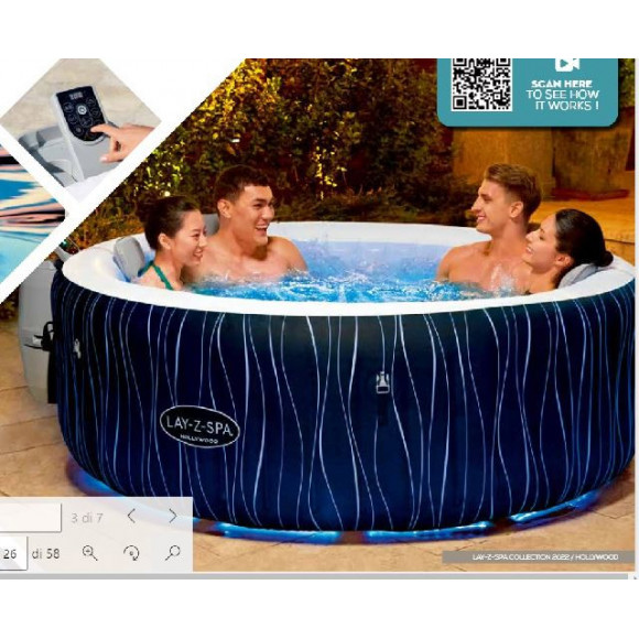 LAY-Z-SPA HOLLYWOOD AIRJET 196X66CM