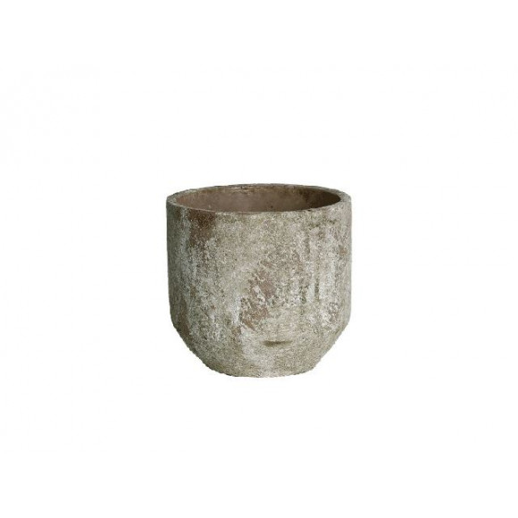 VASO D17XH15,5CM EFFETTO ANTICATO MOSS G