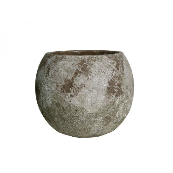 VASO D18,5XH16CM EFFETTO ANTICATO MOSS G