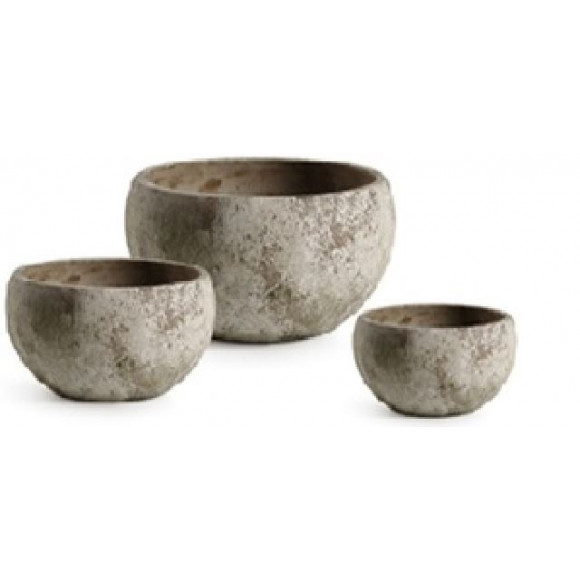 VASO D27XH12CM EFFETTO ANTICATO MOSS GRE 2