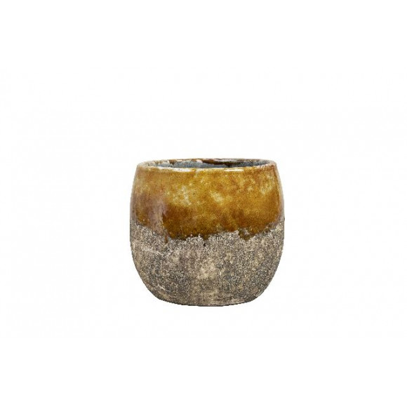 VASO LINDY OCHER D19XH13CM