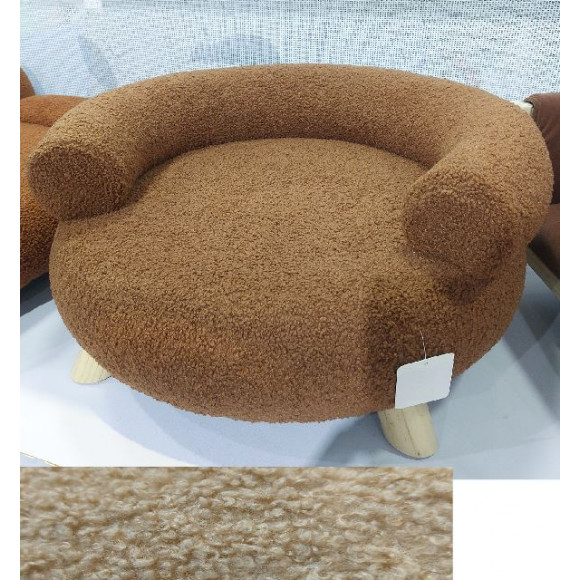 CUCCIA SOFA 55X55X26CM TEDDY MARRONE CHI