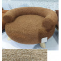 CUCCIA SOFA 55X55X26CM TEDDY MARRONE CHI