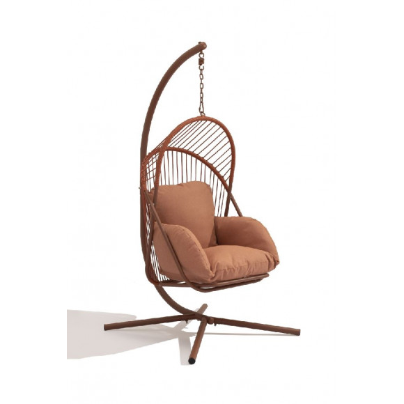 NIDO FLY FIBRA E CORDA TERRACOTTA