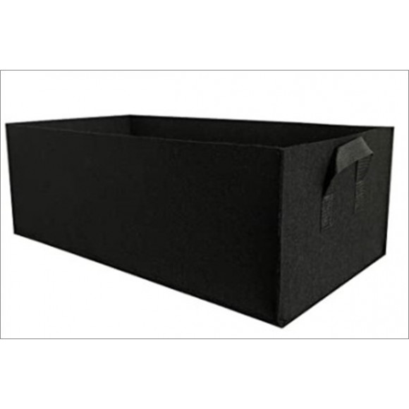 FELT BAG METAL PLANTER 100X30X50CM NERO