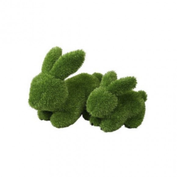 CONIGLIO DISTESO PRATO SINTETICO 35CM