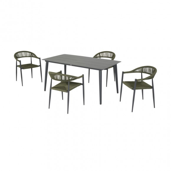 KIT PRANZO MORGAN 160X90 S/5 ALLU ANTRAC