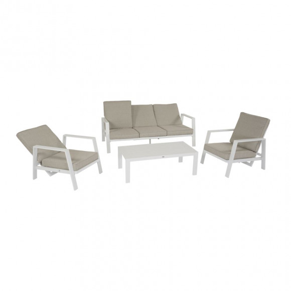 SALOTTO ASTOR S/4 ALLU BIANCO C/C