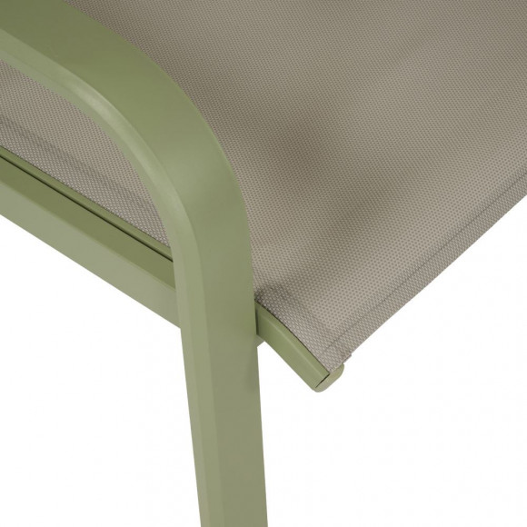 SALOTTO WING S/4 ALLU VERDE TEXT BEIGE