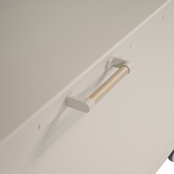 BAULE 130X60X80 ALLU CREMA C/RUOTE