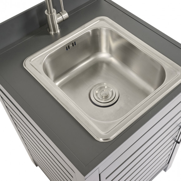 MODULO CUCINA C/LAVELLO 60X60X100 ALLU A