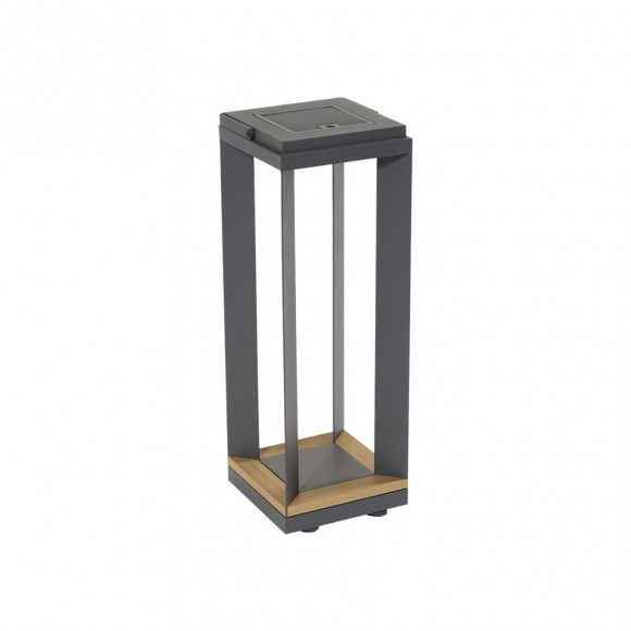 LAMPADA SOLARE 19,5X19,5X55CM ALLU ANT 2