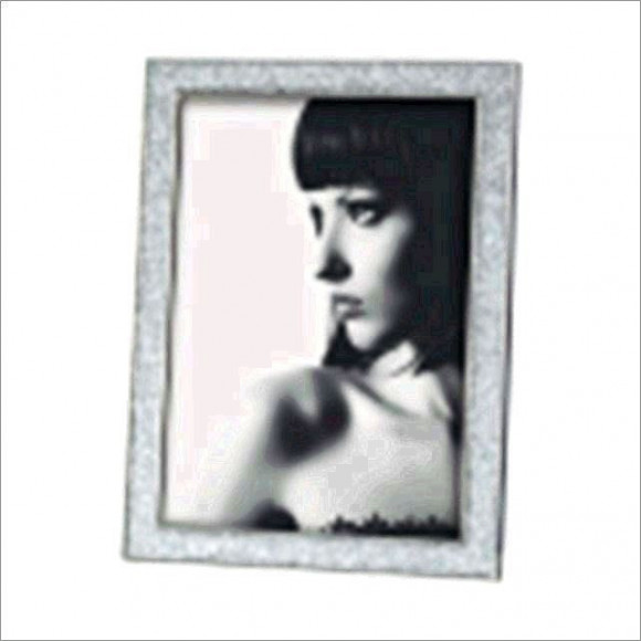 CORNICE 10X15CM CON GLITTER ARGENTO