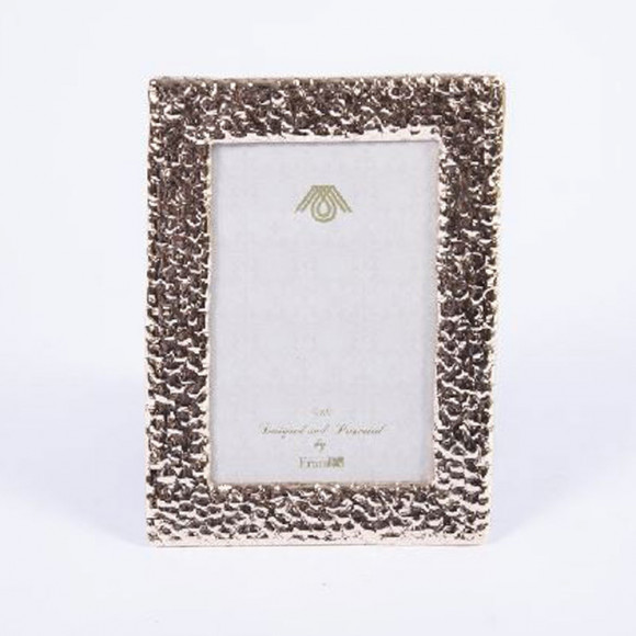 CORNICE 14,8X20CM ORO MARTELLATO ZINCO