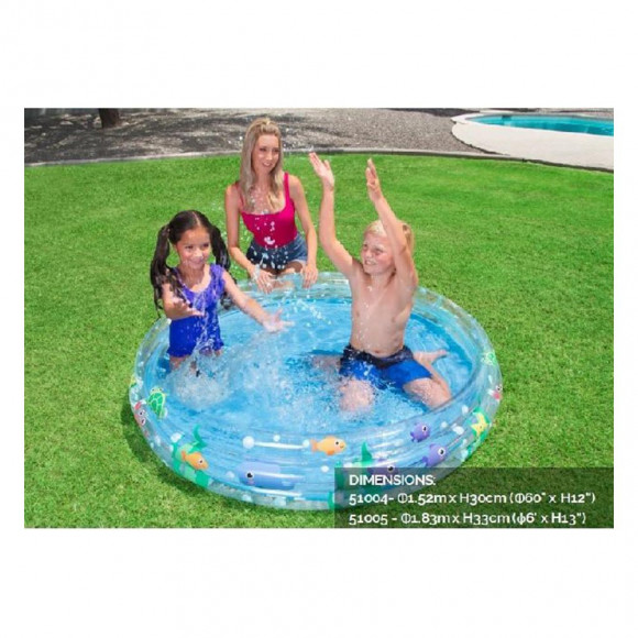 PISCINA DEEP DIVE A  3 ANELLI CM. 183X33