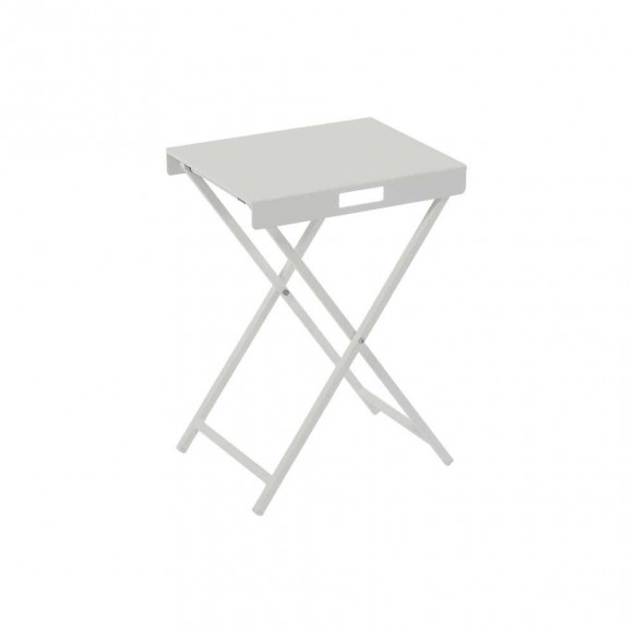 SET TAVOLINO CON VASSOIO BIANCO 2